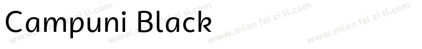Campuni Black字体转换
